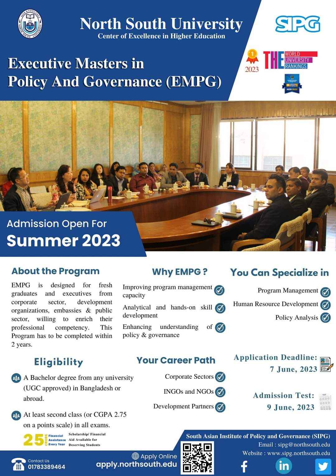 Master in Public Policy and Governance