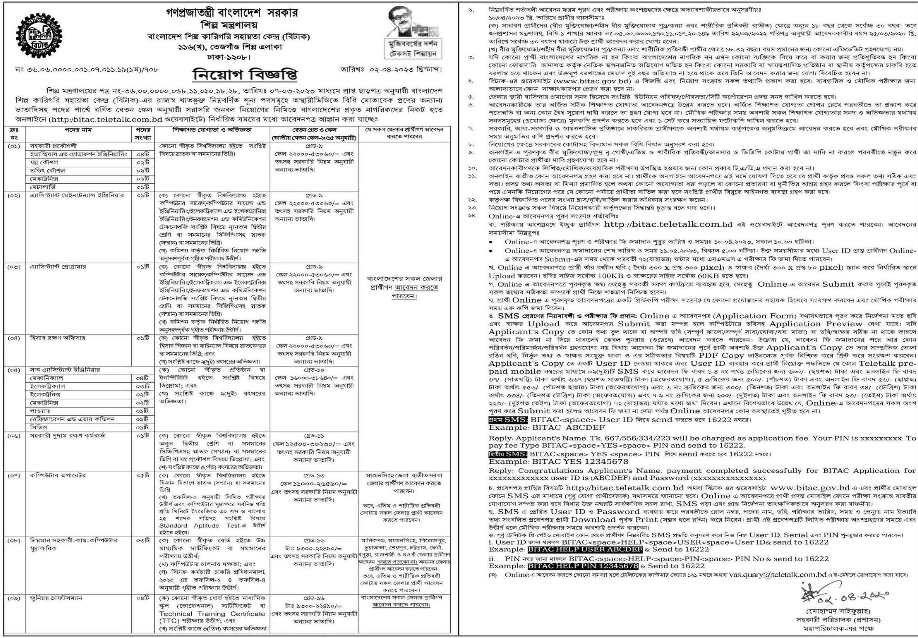 BITAC job circular