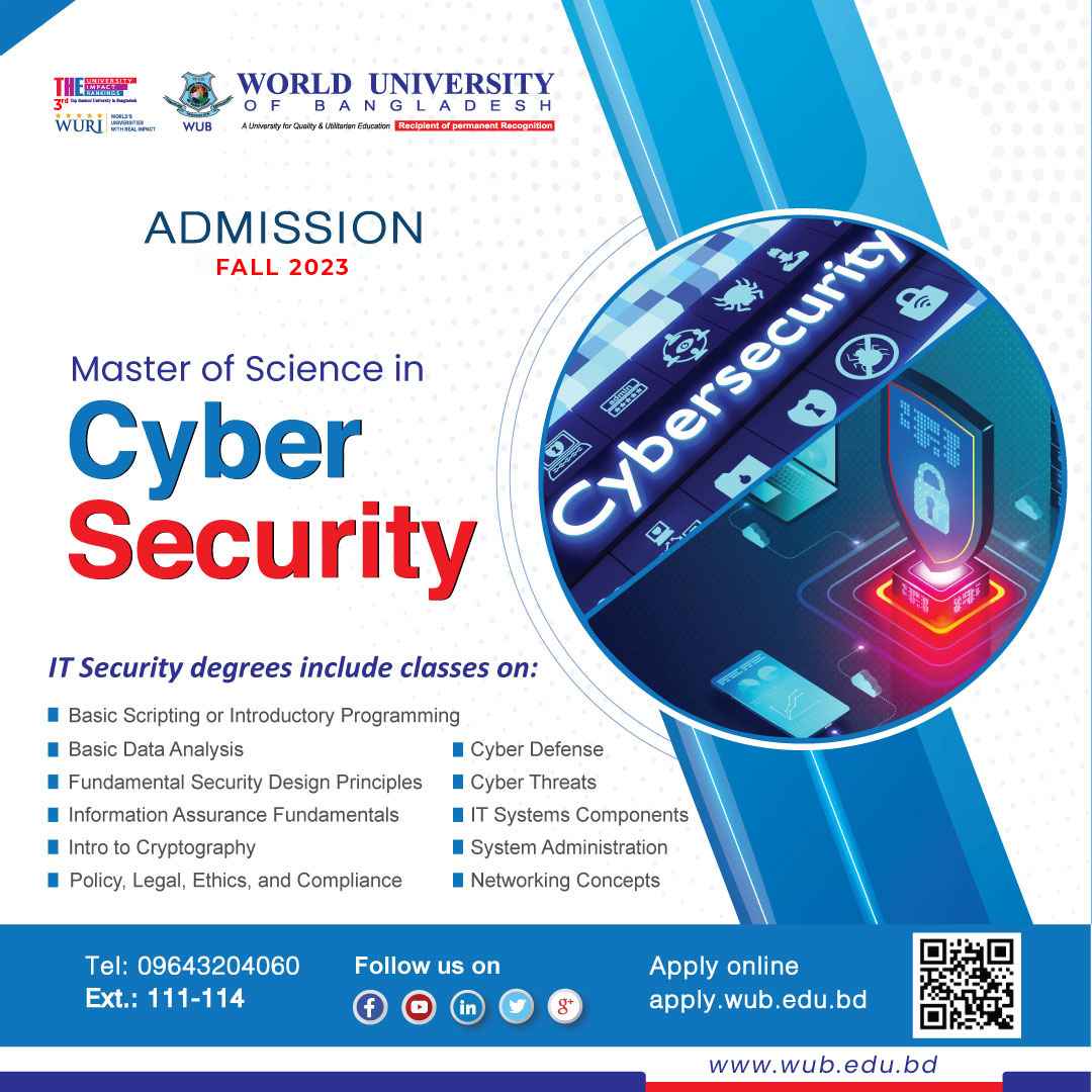 Master’s Degree in Cyber Security | Masters in Cyber Security in Bangladesh