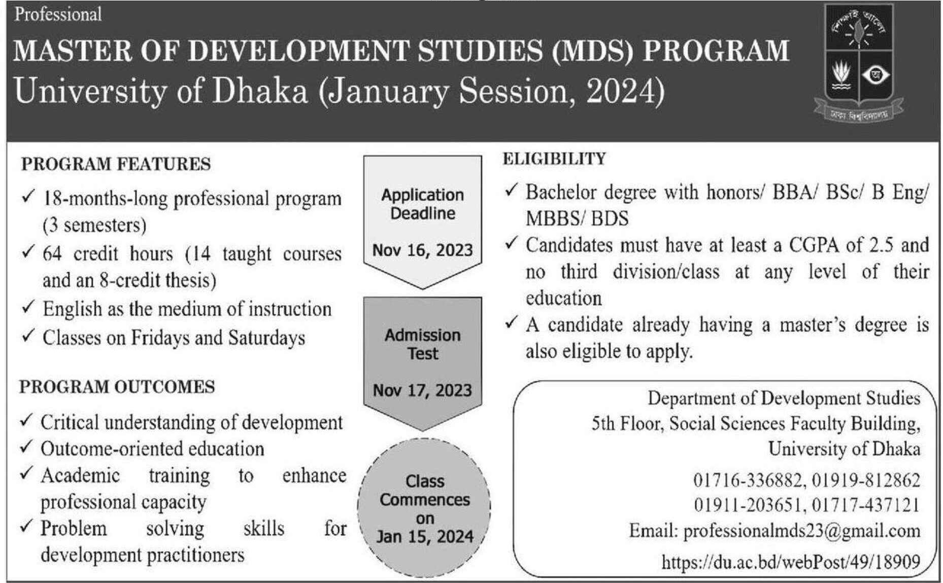 Masters in Development Studies