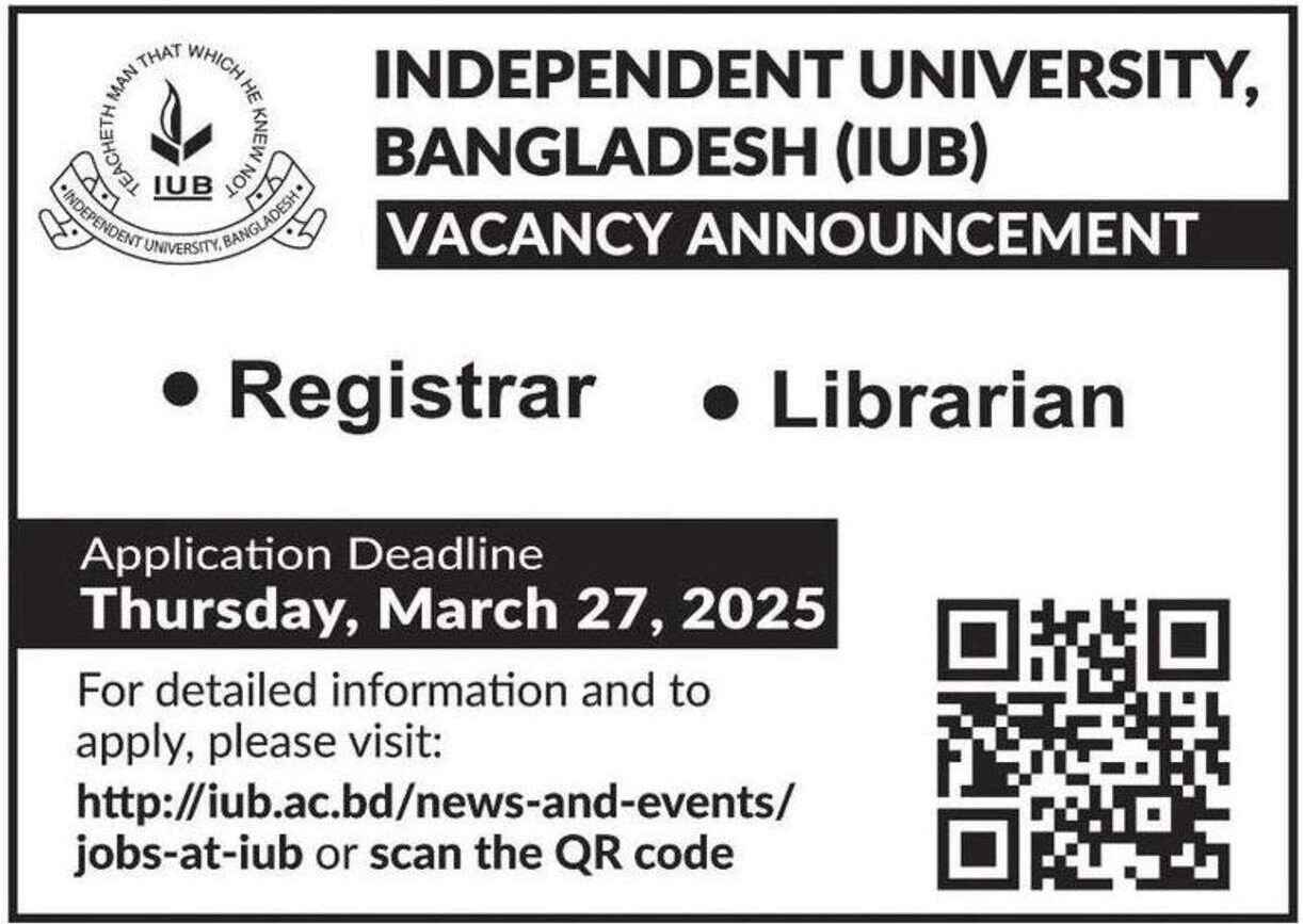 Independent University Bangladesh job circular