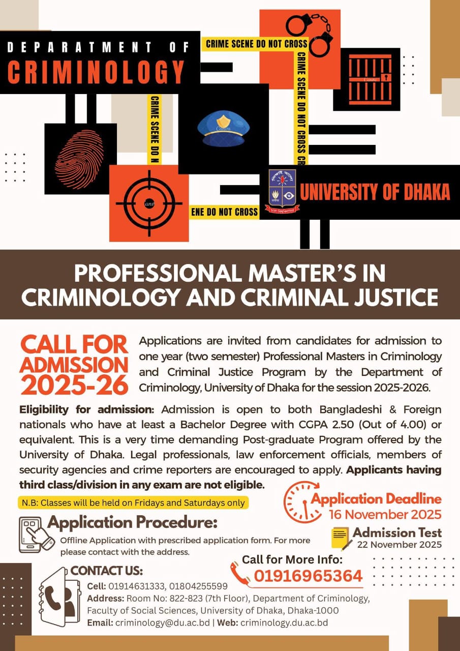 Masters in Criminology & Criminal Justice Admission