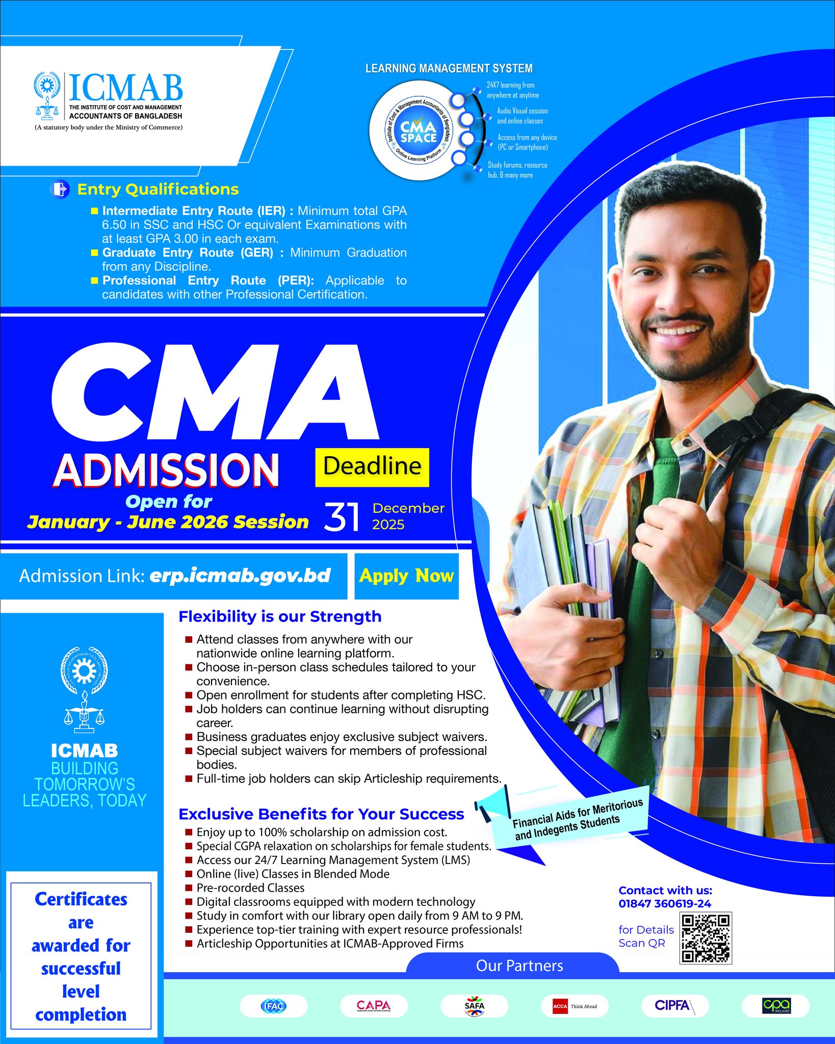 Admission in Cost and Management Accountant Program